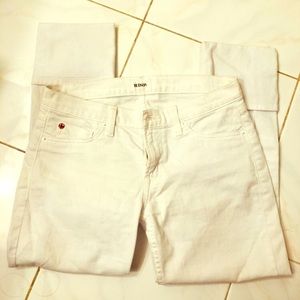 HUDSON  white ankle pants